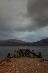Aanlegsteiger bij Loch Lomond