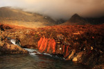 Fairy Pools en Cuillin Mountains, Isle of Skye
