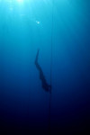 Free diving in The Blue Hole, Dahab